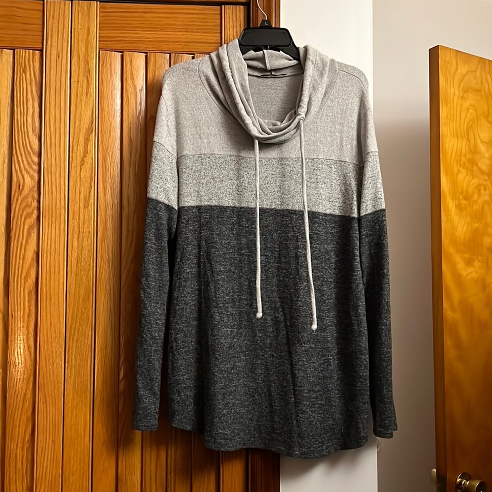 Comfortable cowl-neck sweater